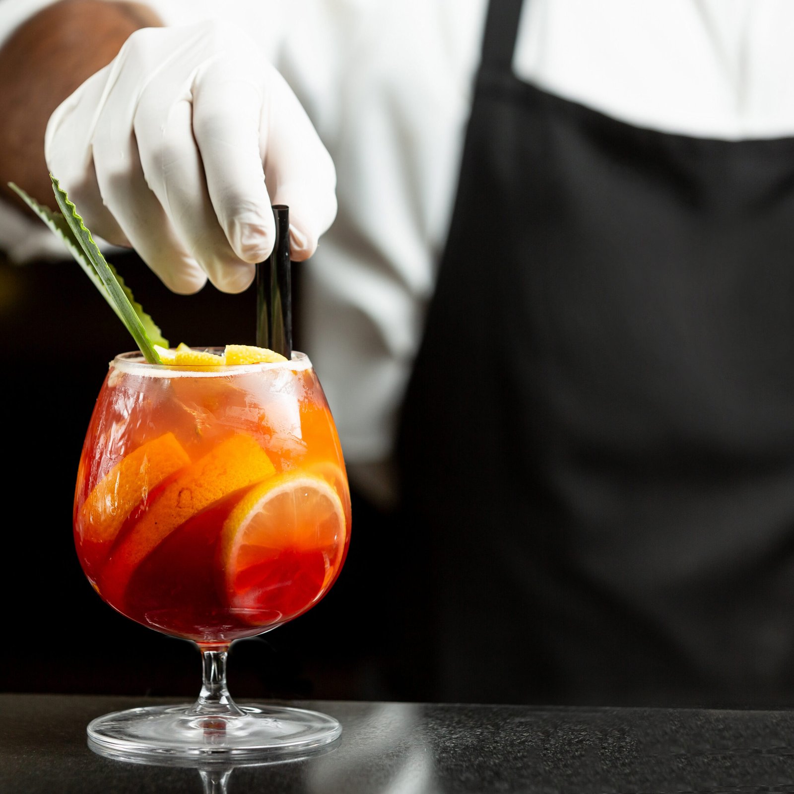 preparacion de bebida exotica